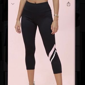 Crybaby bubble gum black sports leggings